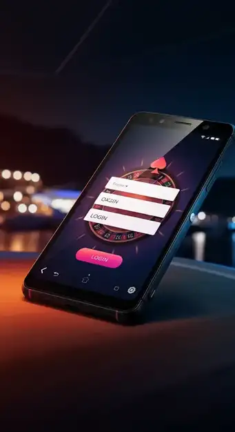 Ein Screenshot der sicheren Login-Seite von Beep Beep Casino mit Eingabefeldern für Benutzername und Passwort und dem Logo des Casinos.